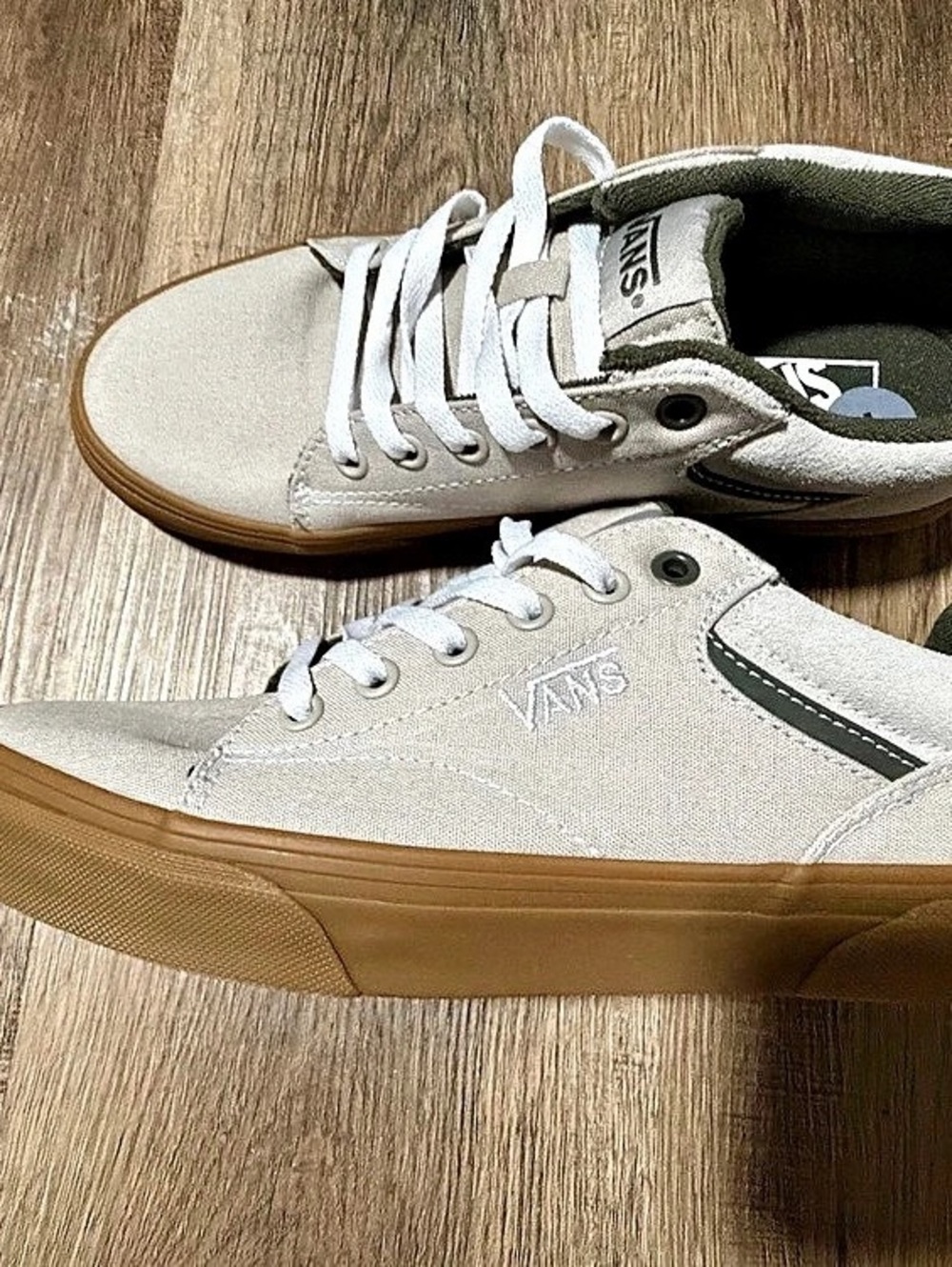 Vans Old Skool Basil Gum Low Top Sneakers White & Green
